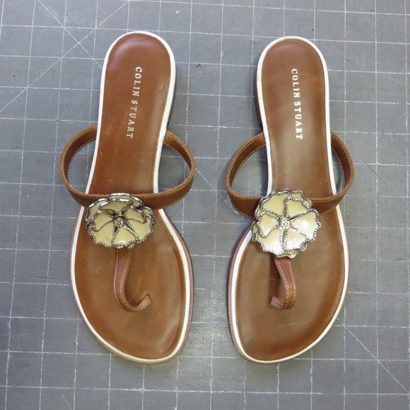 Colin Stuart sandals enamel flower - Picture 3 of 8